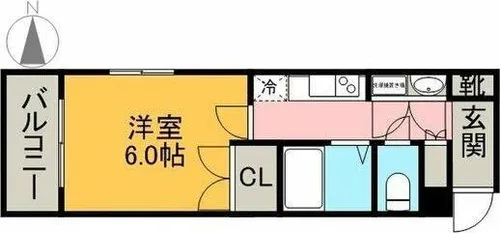CREA花の木【7階】の間取り