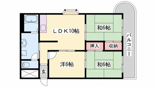 TheCity白浜【403号室】の間取り