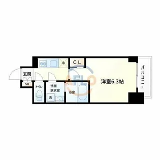 JMFレジデンス海老江【12階】の間取り