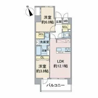 Casa Via【2階】の間取り