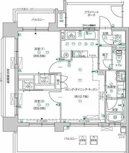ファミリアーレ神宮東第2【2階】の間取り