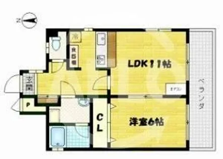 マックプレジデンス戎【3階】の間取り