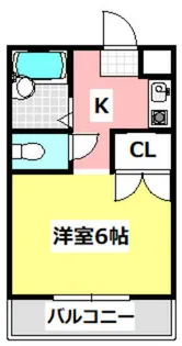 サウスロードⅢ【102号室】の間取り