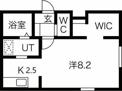 1Kの間取り画像
