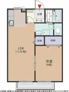 ソレジオ伊賀B【1階】の間取り
