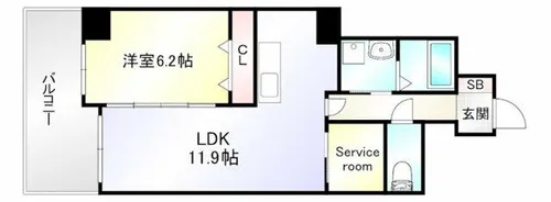 フェルト515【10階】の間取り