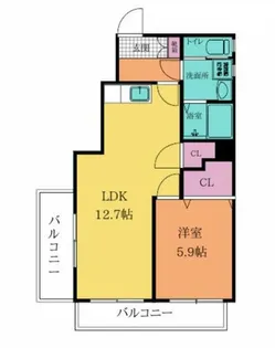 フェルト1024【5階】の間取り