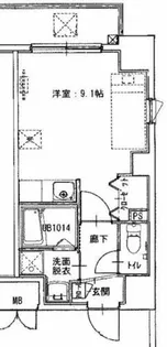 ベルガ南小倉【4階】の間取り