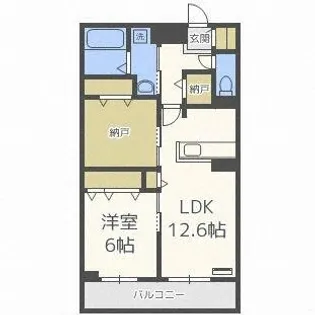 レジミュール【306号室】の間取り