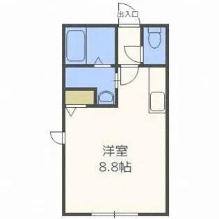 コンフォートあいの里公園【202号室】の間取り