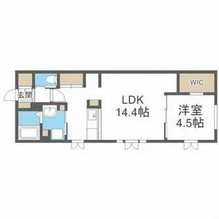 ネコフィーノルシエル【1-D号室】の間取り