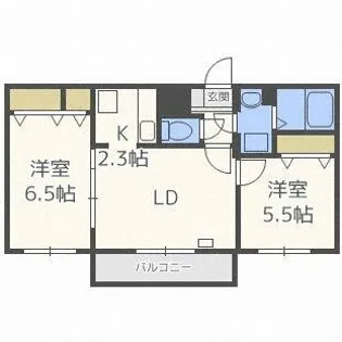 シーグリーン【3階】の間取り