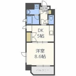 天満泉マンション【7階】の間取り