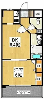 アミティエ美野島【8階】の間取り