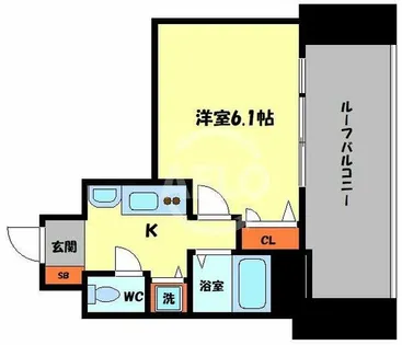 プレサンス東本町Vol.2【10階】の間取り