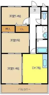 レイクアベニュー白鳥【2階】の間取り
