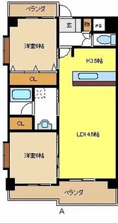 Hill Palace IKAI【7階】の間取り