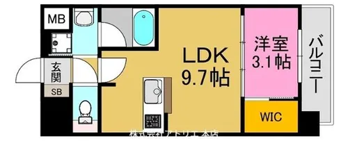 ソルテラスOSAKA EAST GATE【3階】の間取り