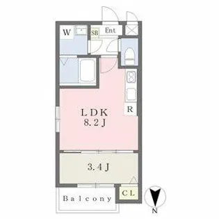 MOVE庄内通【2階】の間取り