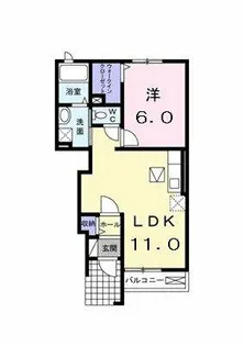 クラール・アイ【1階】の間取り