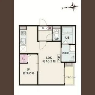 JACK IZUMIⅠ【1階】の間取り