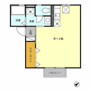 ボヌールアベニール【1階】の間取り