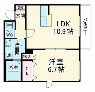 メゾンセレーノ【2階】の間取り