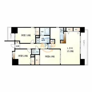 メゾンミヤビ【8階】の間取り