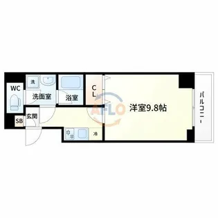 カルム小西Ⅱ【2階】の間取り