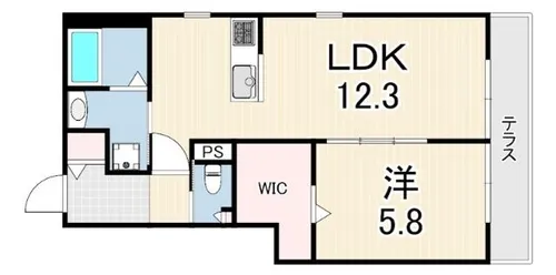 ラコリーナ上ノ丸【1階】の間取り