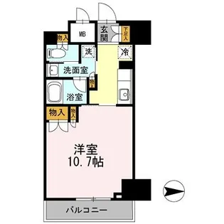 カスタリア栄【4階】の間取り