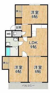 ファミールヴィラ【1階】の間取り