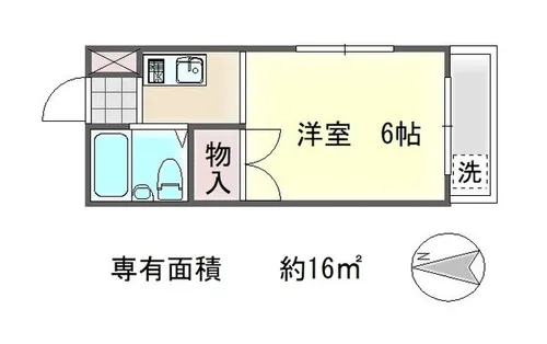 ハイツこすぎ【2階】の間取り