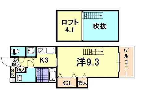 メトロポリタン【3階】の間取り