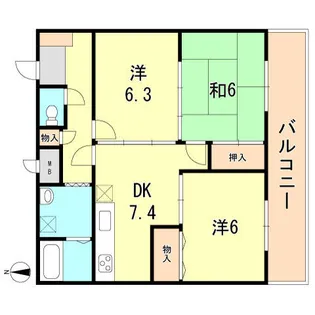ハイム屋敷本【1階】の間取り