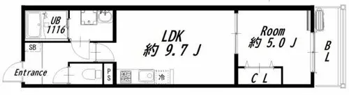 Mark Villa加美【1階】の間取り