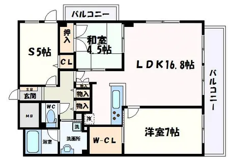 デュオプレステージ姫路駅前【4階】の間取り