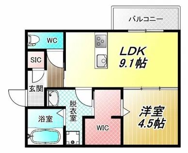 メゾンカリネ【3階】の間取り