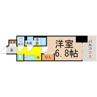 プレサンス名古屋駅ゲート【3階】の間取り