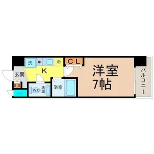 パークフラッツ金山【7階】の間取り