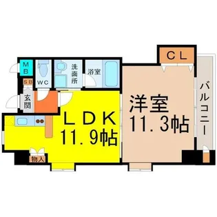 プロビデンス葵タワー【8階】の間取り