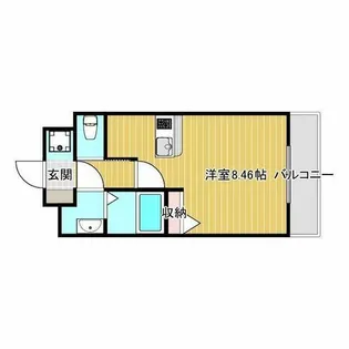 ロイス南茨木【4階】の間取り