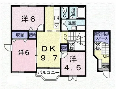 アルモニーふじた1【2階】の間取り