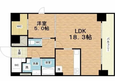 プランドール新大阪【12階】の間取り