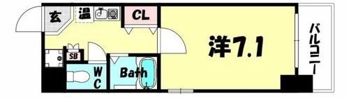 アコルデパルク下山手【5階】の間取り