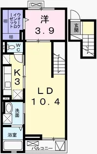 グランアウローラⅧ【405号室】の間取り
