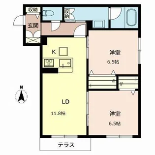 villa migliore【0101号室】の間取り