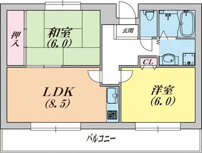 アイマンション長尾【3階】の間取り