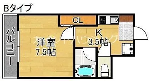 シティアーク山城【4階】の間取り