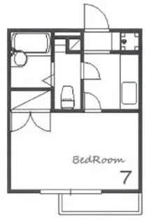 ジュネス白国【310号室】の間取り